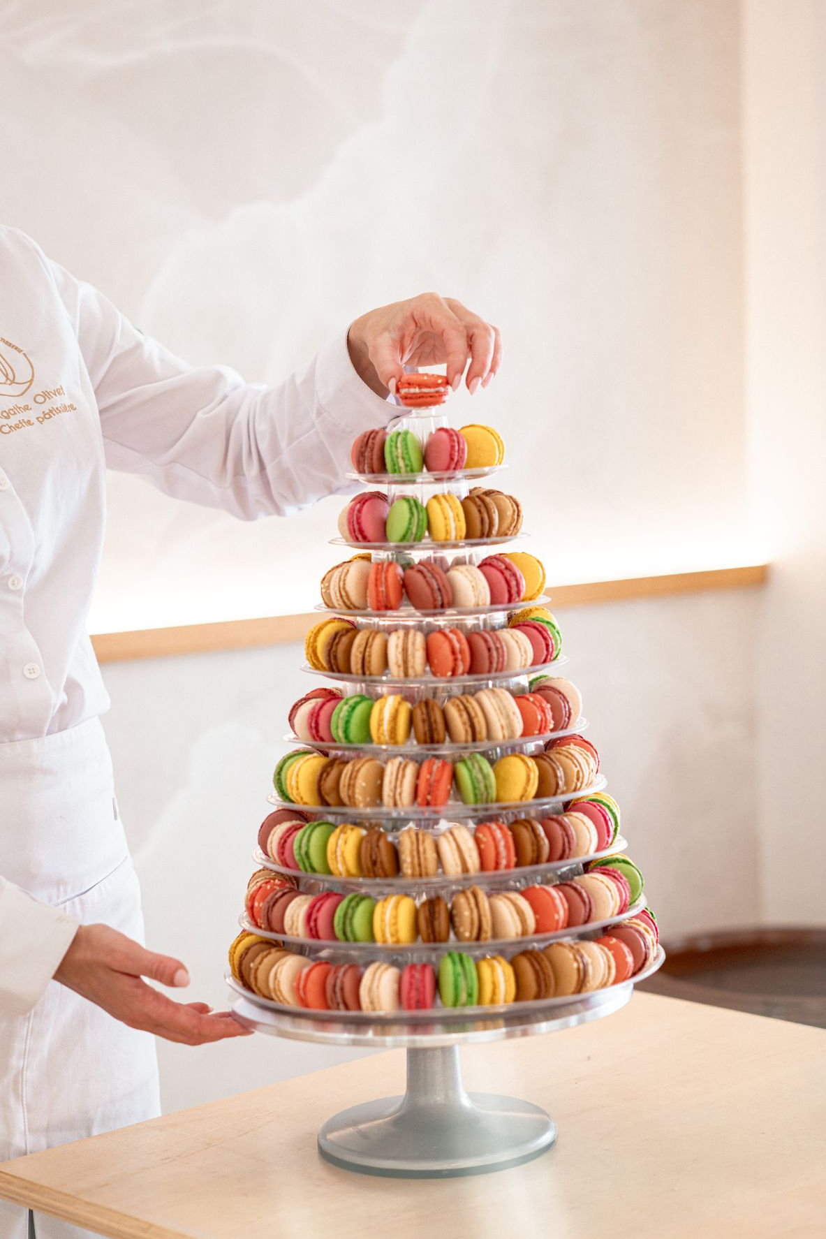 Pyramide de macarons Pyramide de macarons
